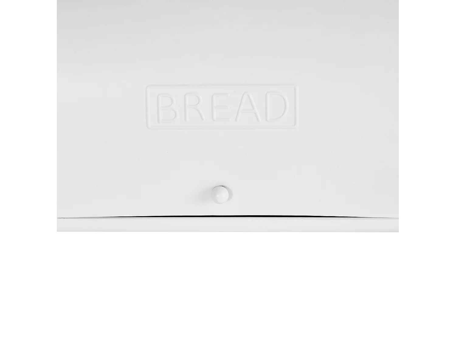 Boîte à pain CAROUBE Métal Blanc