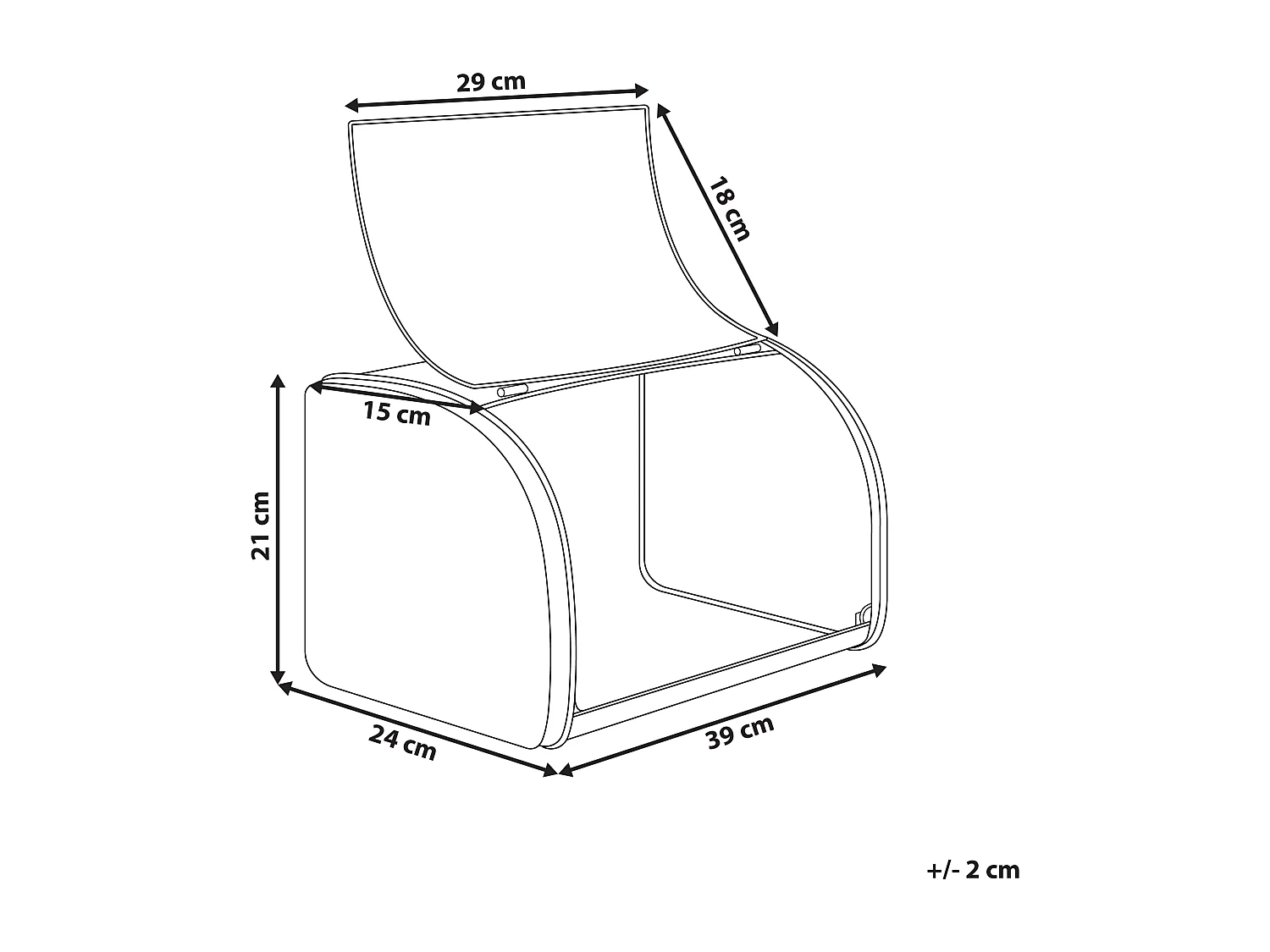 Boîte à pain CAROUBE Métal Blanc