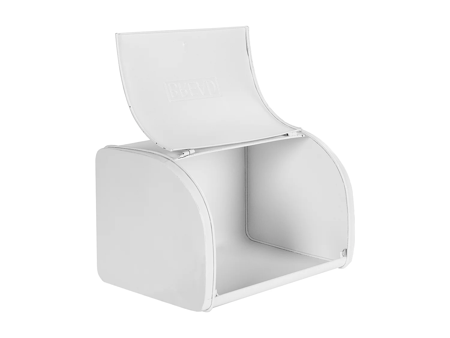 Boîte à pain CAROUBE Métal Blanc