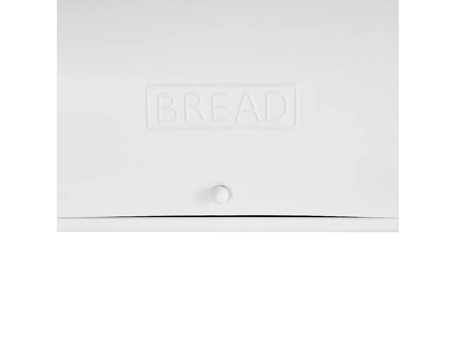 Boîte à pain CAROUBE Métal Blanc