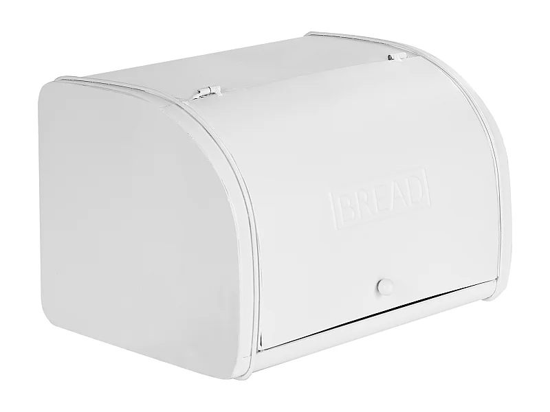 Boîte à pain CAROUBE Métal Blanc