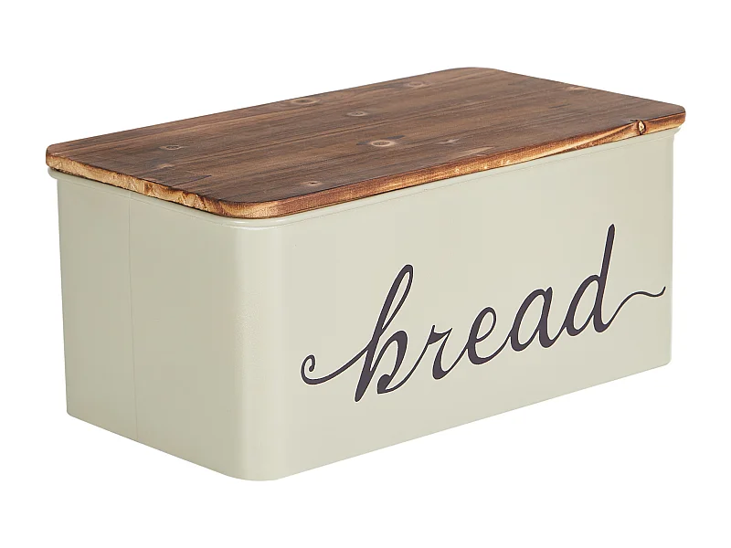 Boîte à pain GOURMANDISE Métal Beige