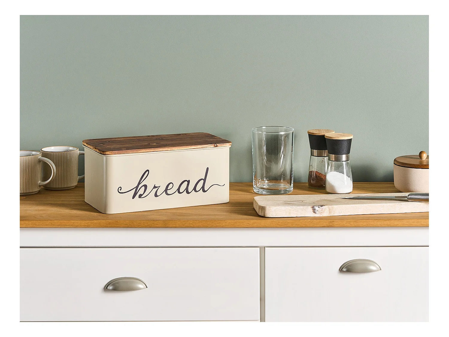 Chlebak GOURMANDISE Metal Beżowy