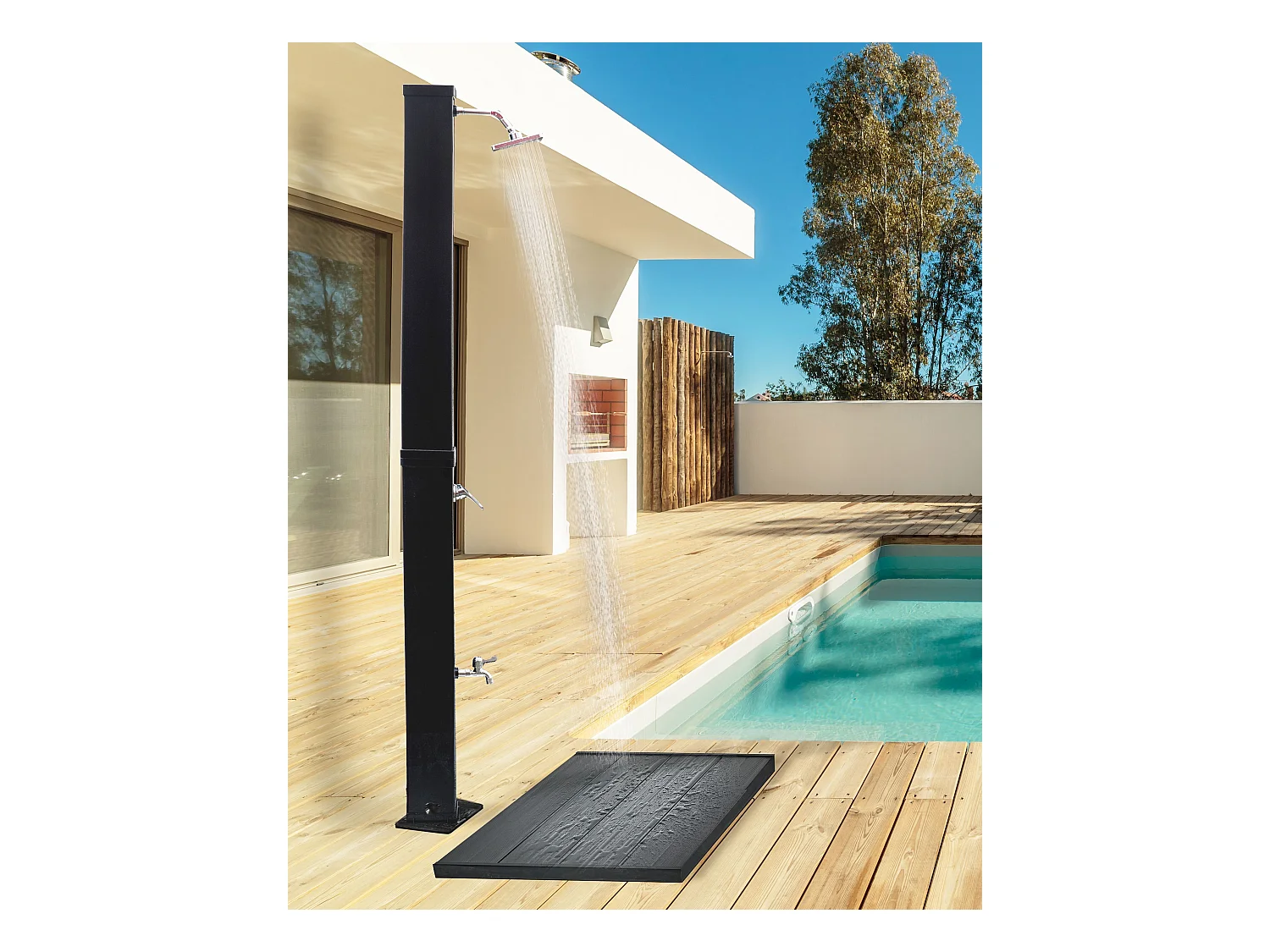 Douche d’extérieur solaire YARACUY Noir