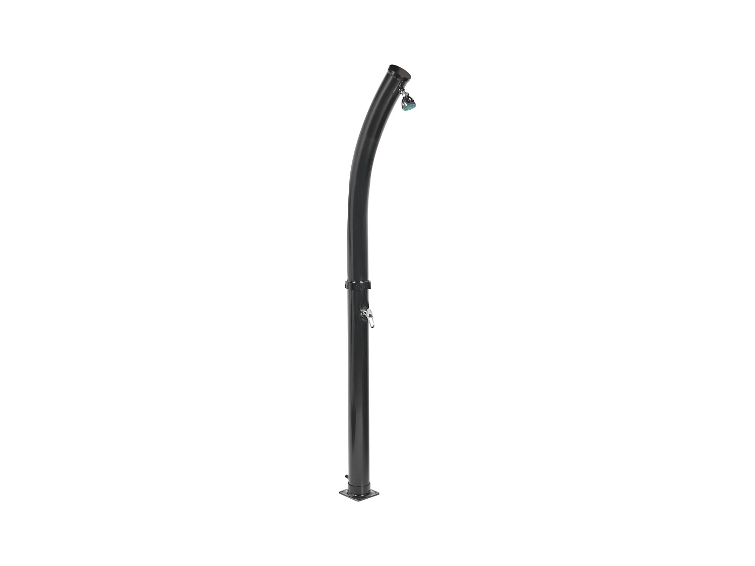 Modernes Gartenmixer-Set Edelstahl Solarbetrieben Schwarz Engabao