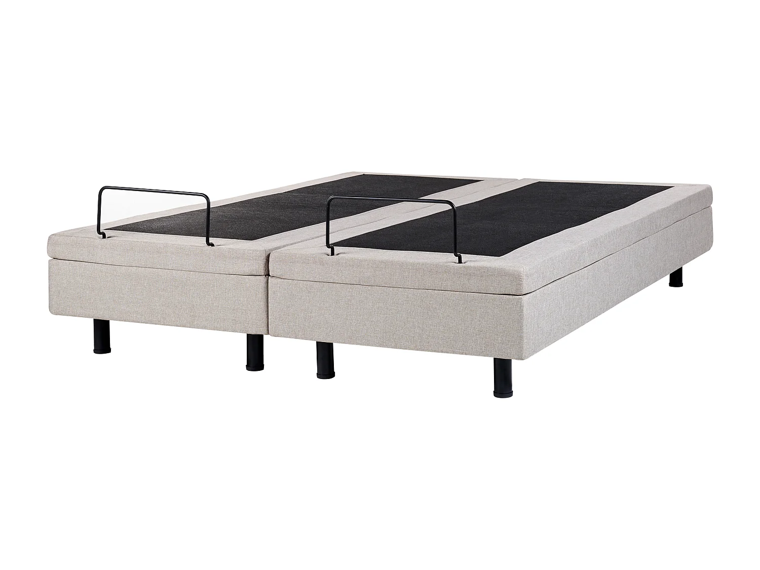 Verstelbaar bed zonder hoofdbord Stof DUKE 160 x 200 cm Beige