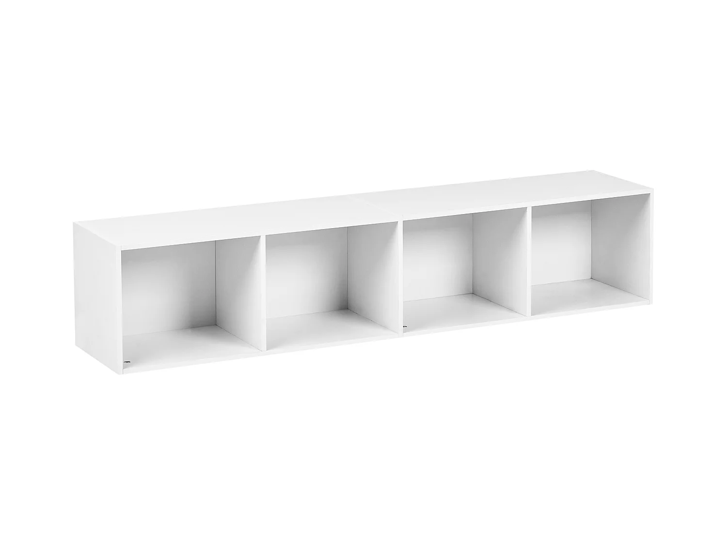Bibliothèque 4 étagères WINNIPEG 143 cm Blanc