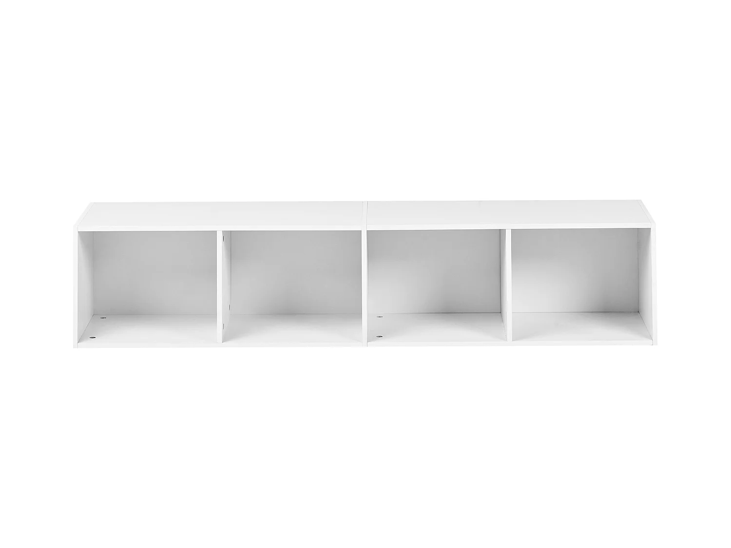 Bibliothèque 4 étagères WINNIPEG 143 cm Blanc
