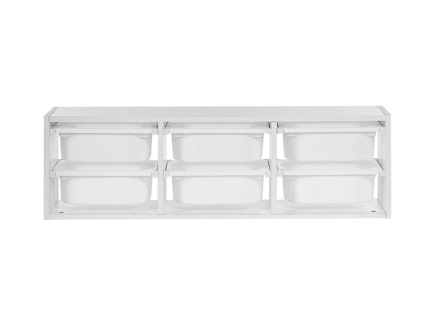 Étagère murale avec bacs de rangement TOBIN Blanc