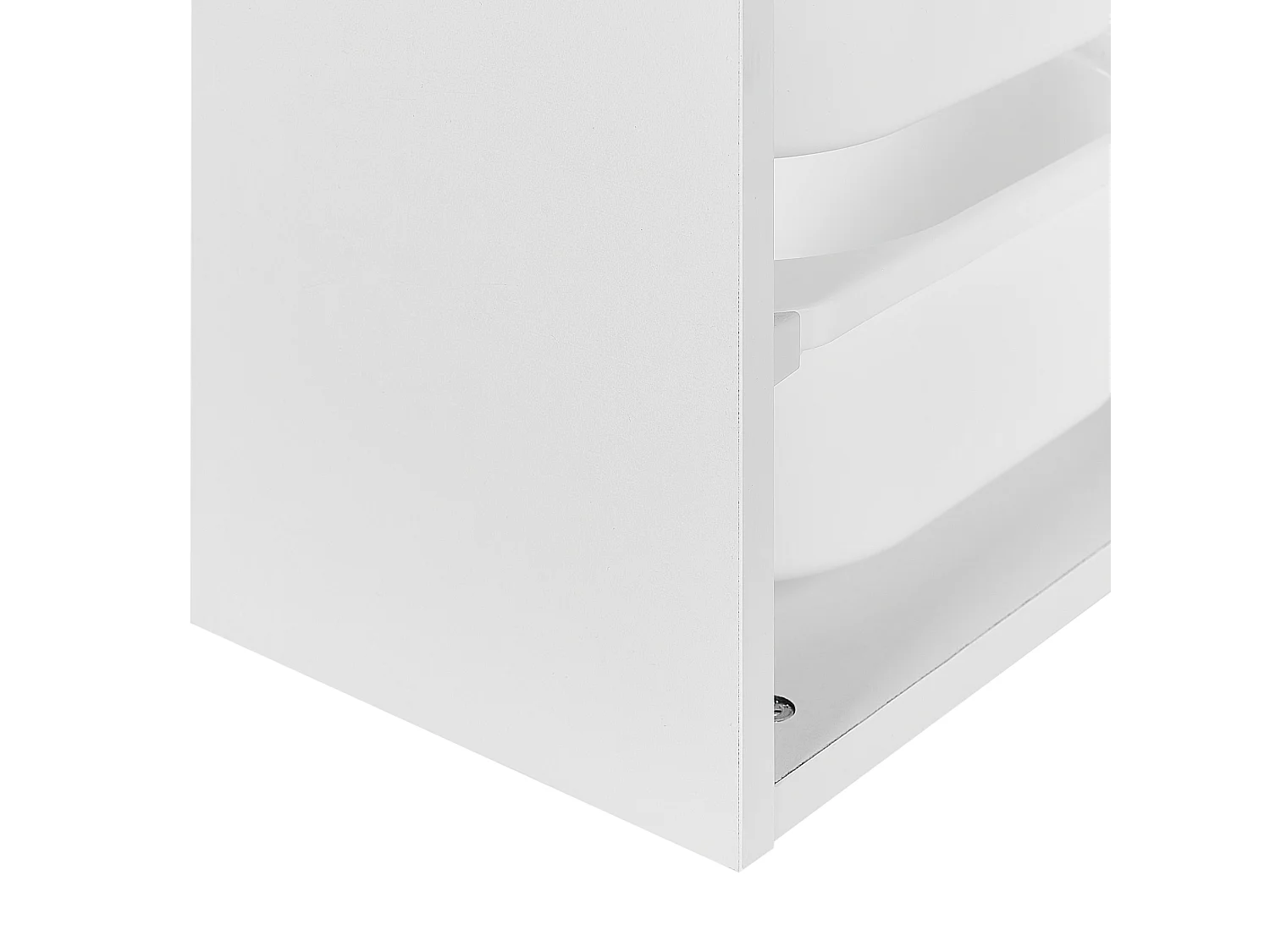 Scaffale a parete con scatole portaoggetti TOBIN Derivati del legno Bianco