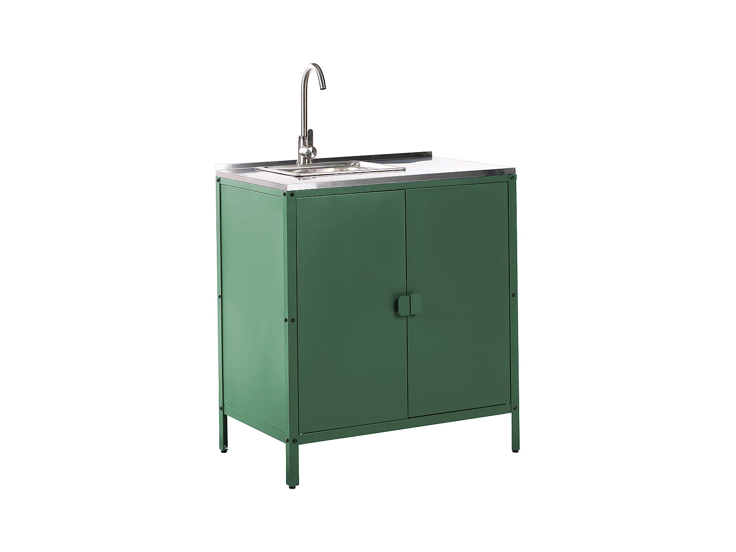 Meuble de cuisine d'extérieur avec évier VILAMA Vert