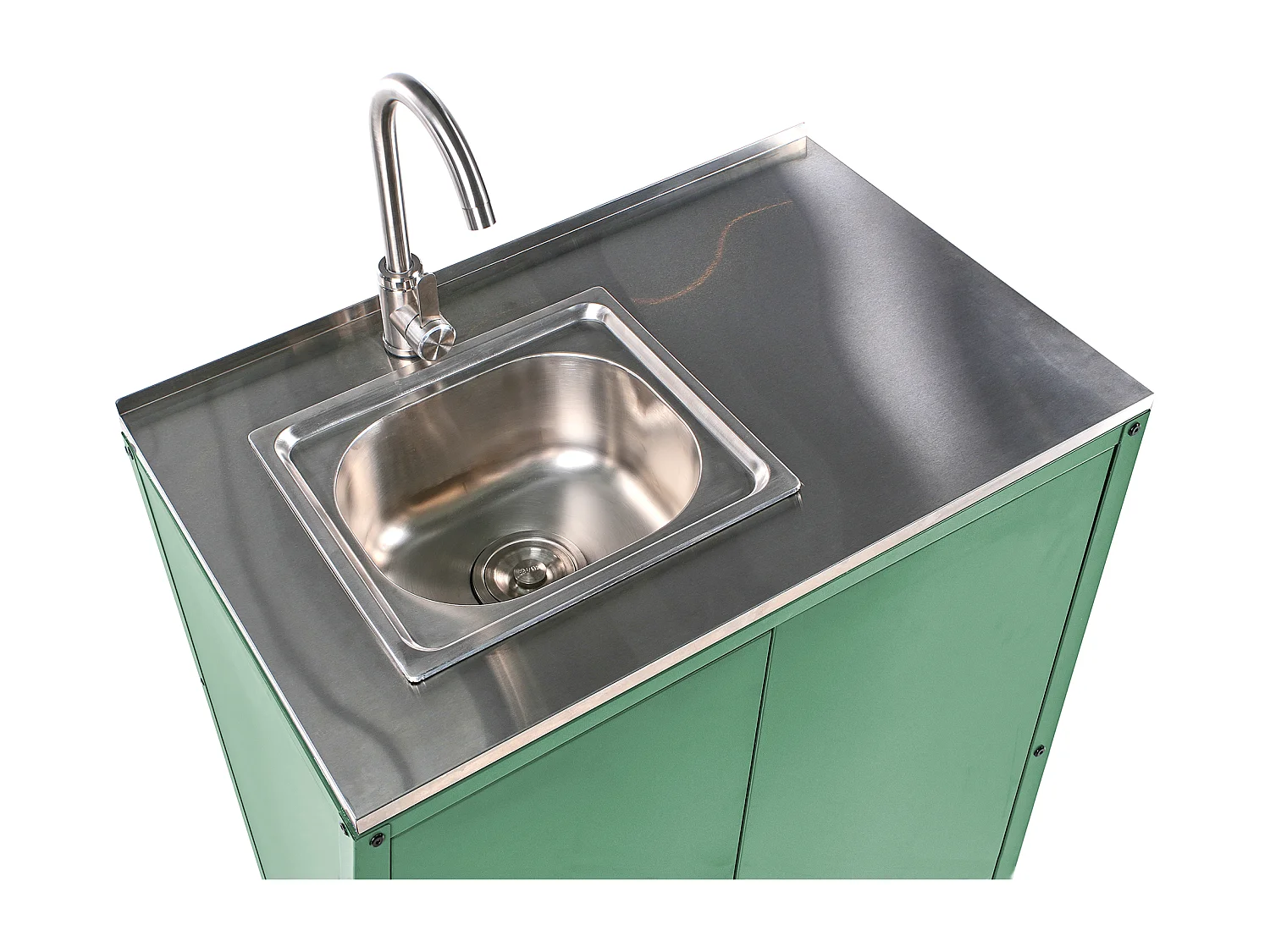 Szafka kuchenna ogrodowa ze zlewem VILAMA Zielony