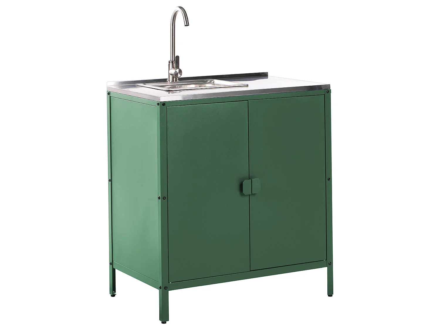 Meuble de cuisine d'extérieur avec évier VILAMA Vert