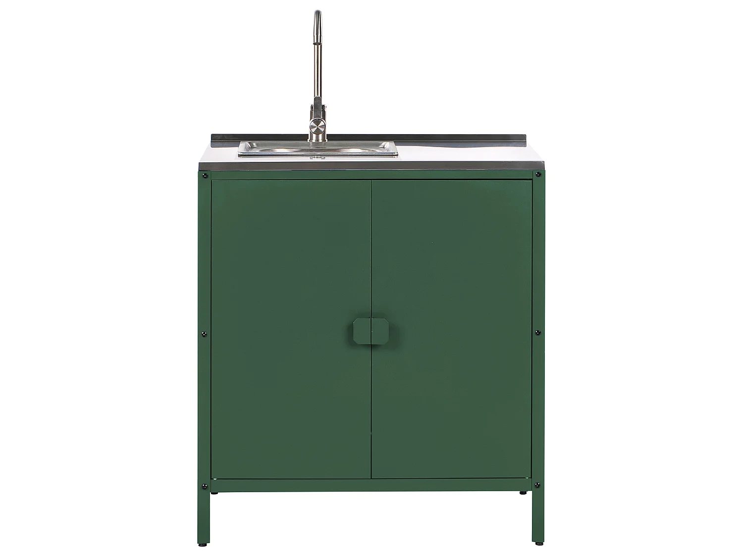 Meuble de cuisine d'extérieur avec évier VILAMA Vert