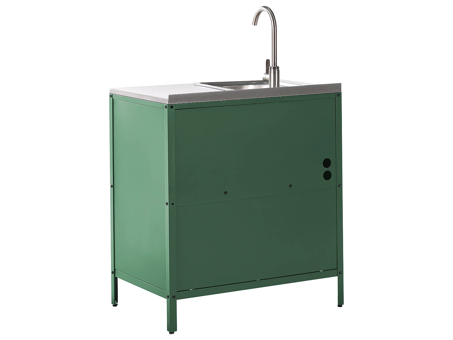 Meuble de cuisine d'extérieur avec évier VILAMA Vert