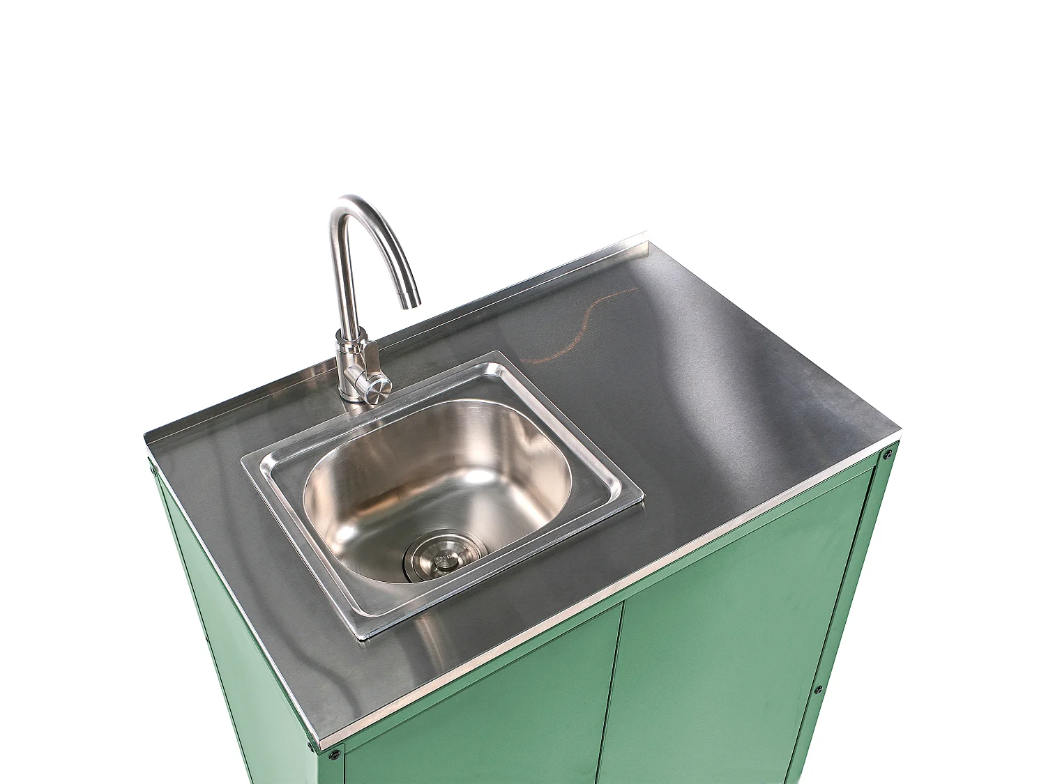 Meuble de cuisine d'extérieur avec évier VILAMA Vert