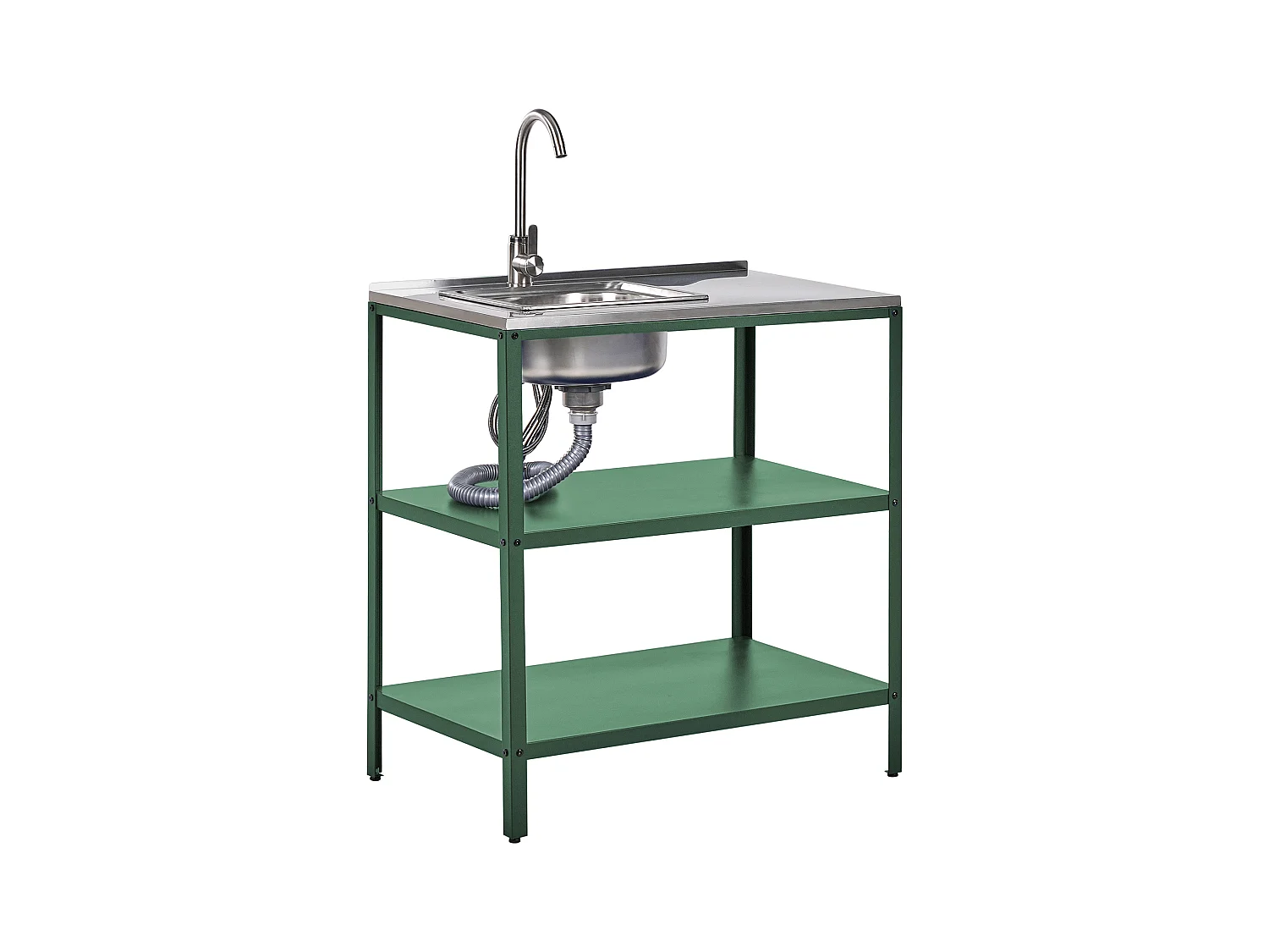 Ilot de cuisine extérieure avec évier VILAMA Vert