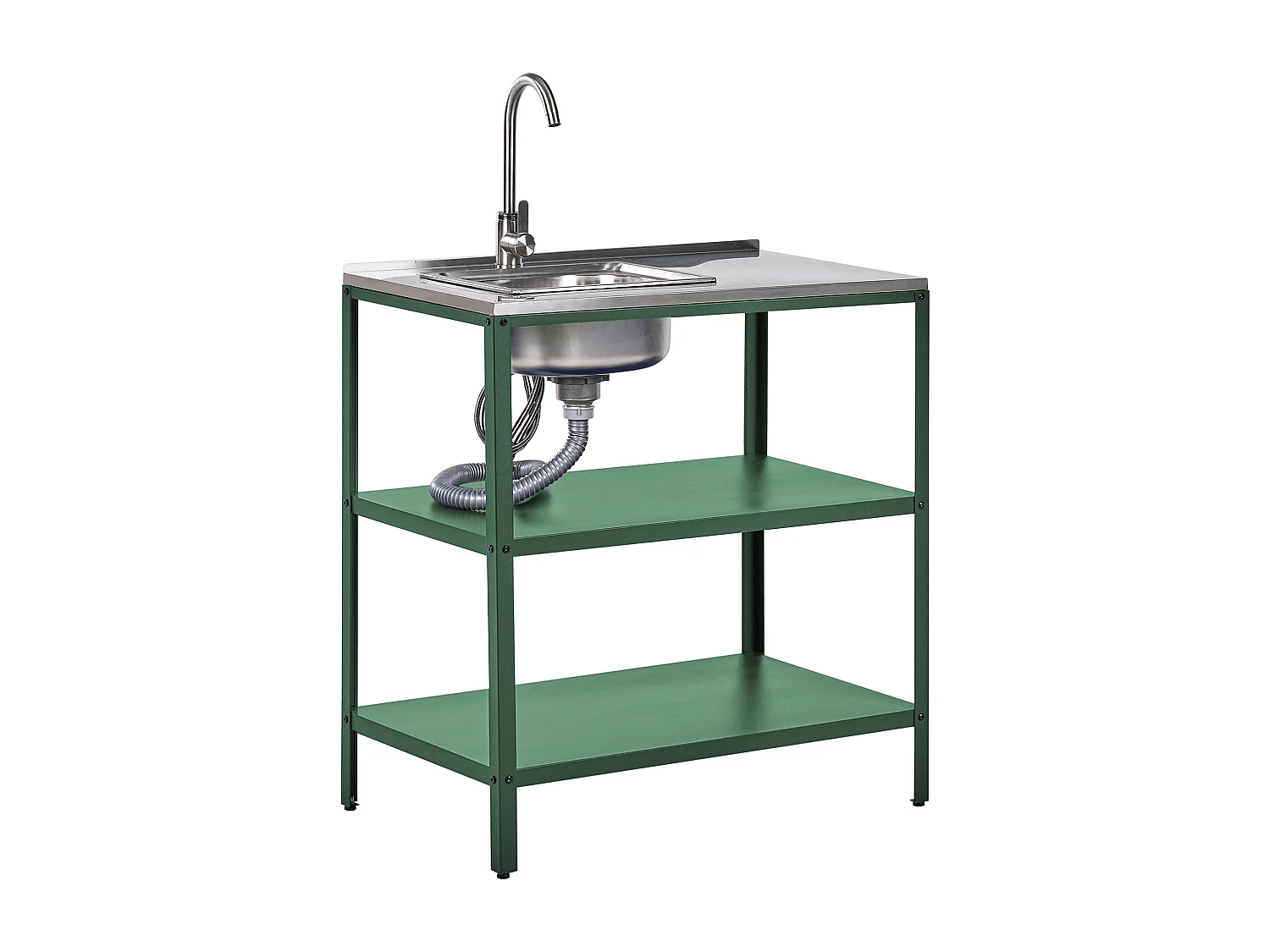 Ilot de cuisine extérieure avec évier VILAMA Vert