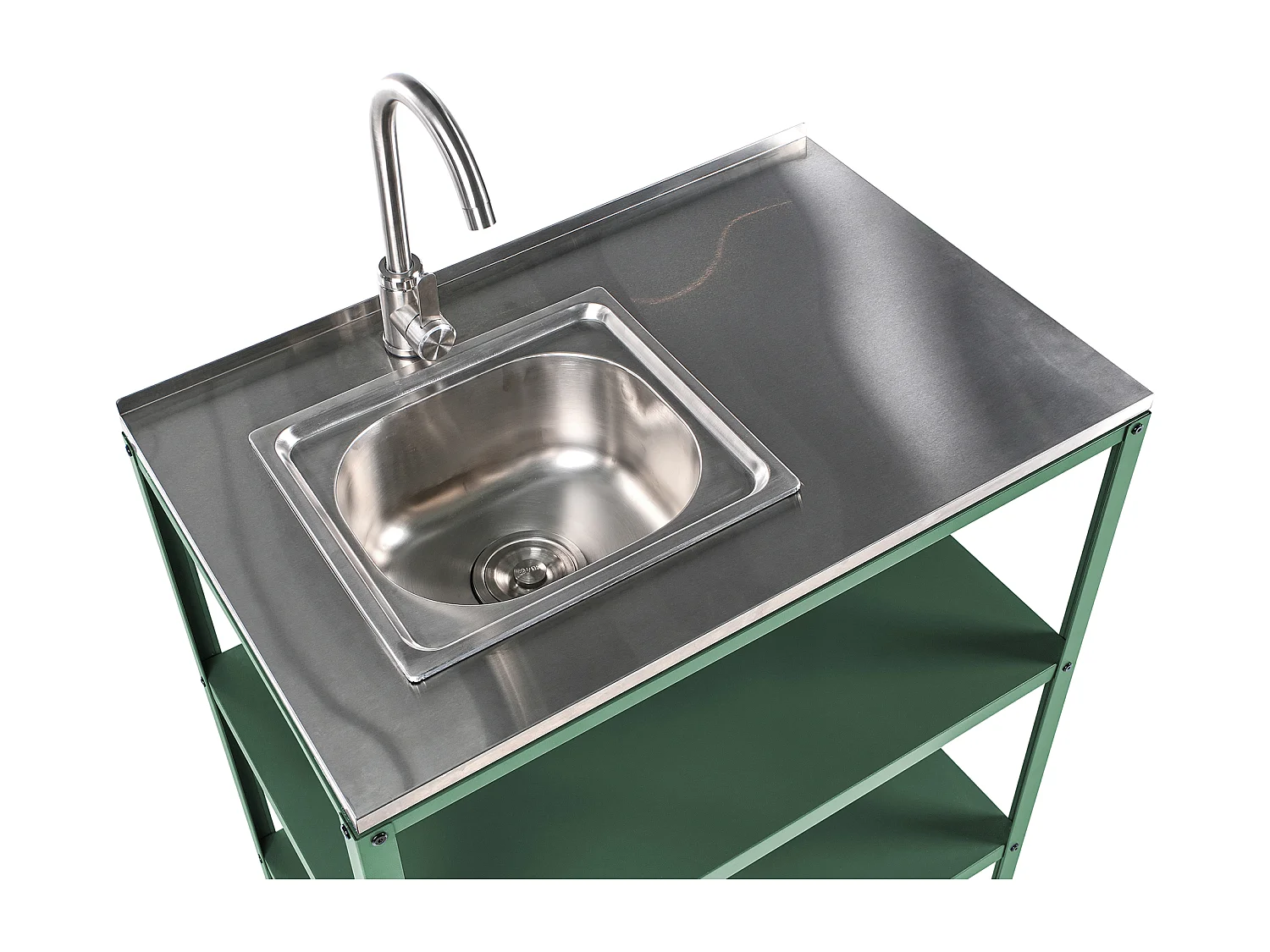 Ilot de cuisine extérieure avec évier VILAMA Vert