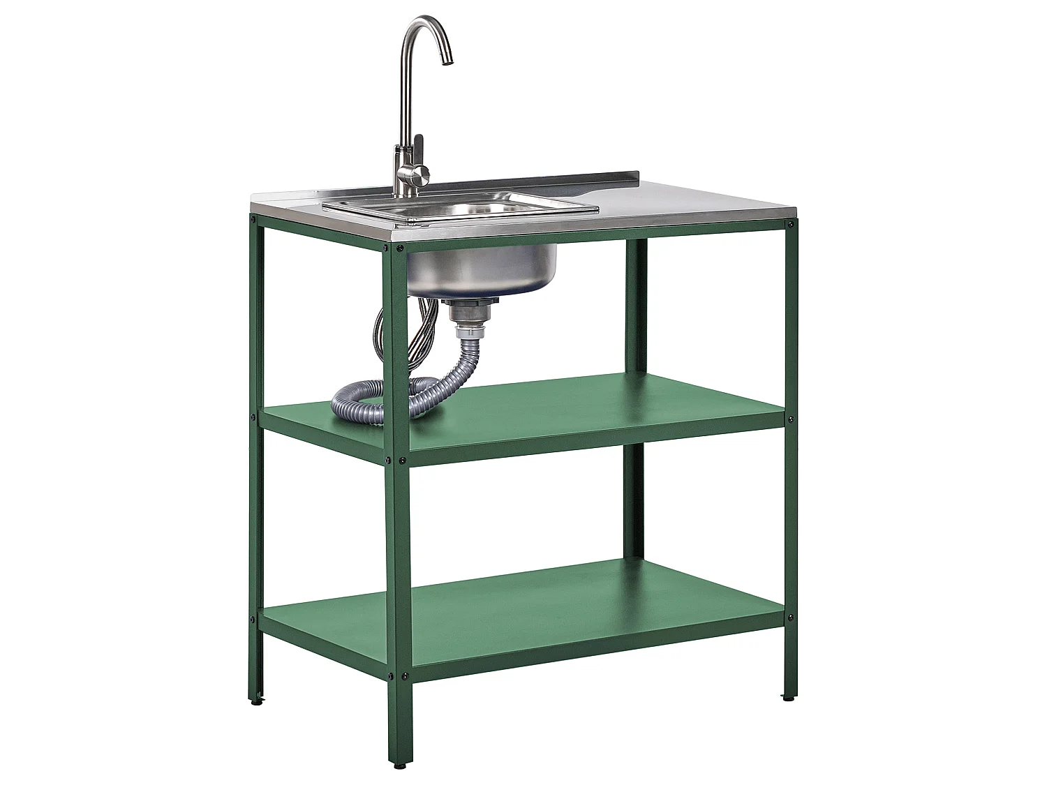 Ilot de cuisine extérieure avec évier VILAMA Vert