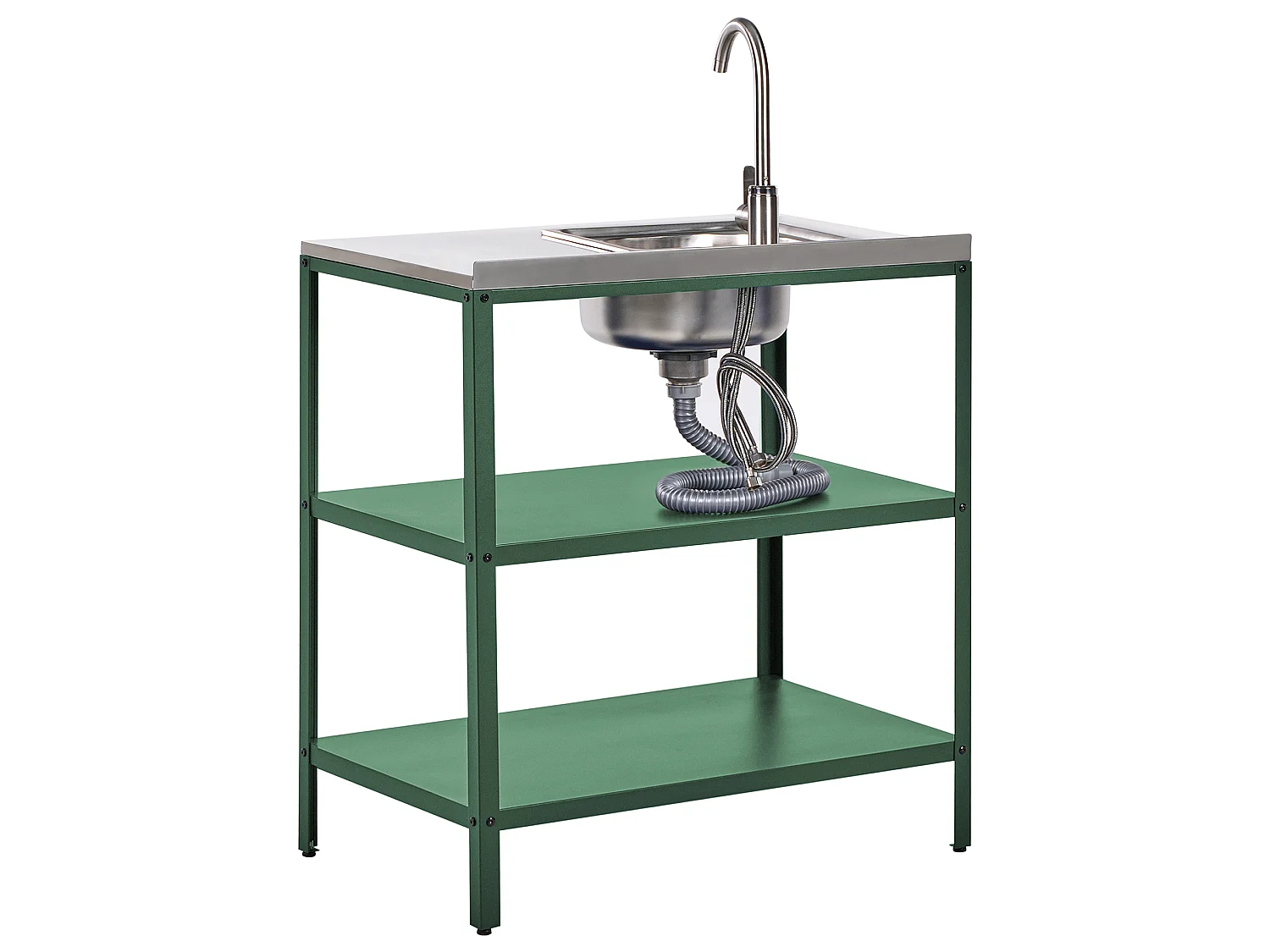 Ilot de cuisine extérieure avec évier VILAMA Vert
