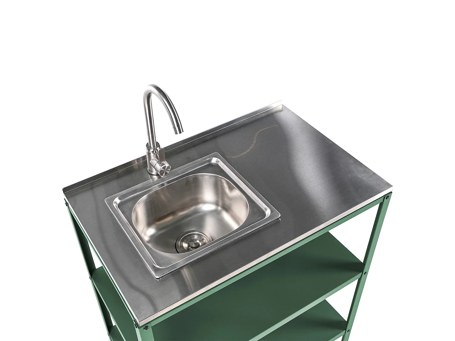 Ilot de cuisine extérieure avec évier VILAMA Vert