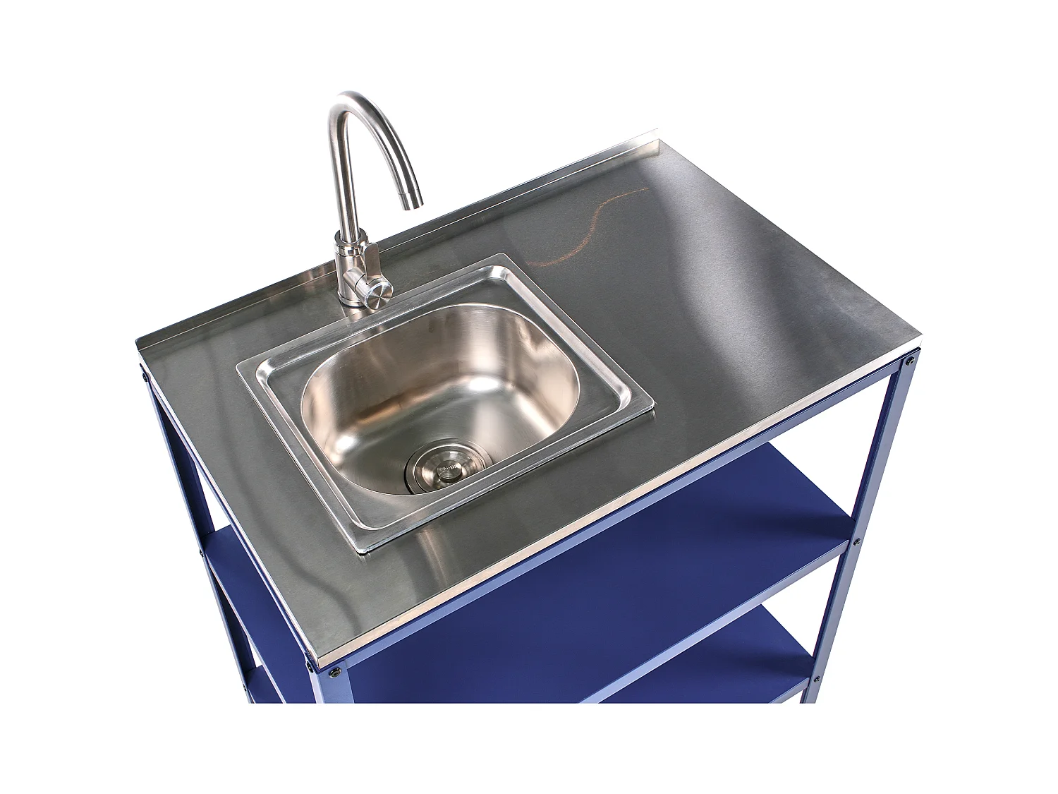 Ilot de cuisine extérieure avec évier VILAMA Bleu