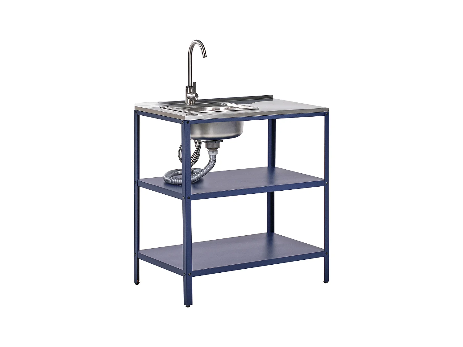 Isla de cocina exterior con fregadero VILAMA Azul