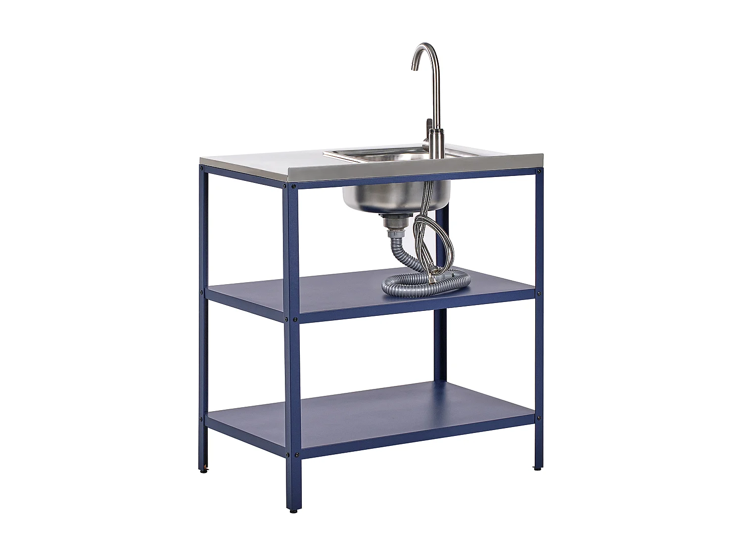 Ilot de cuisine extérieure avec évier VILAMA Bleu