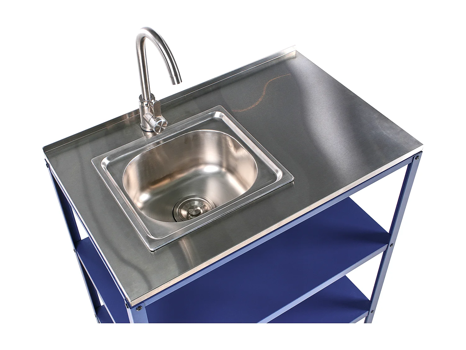 Ilot de cuisine extérieure avec évier VILAMA Bleu