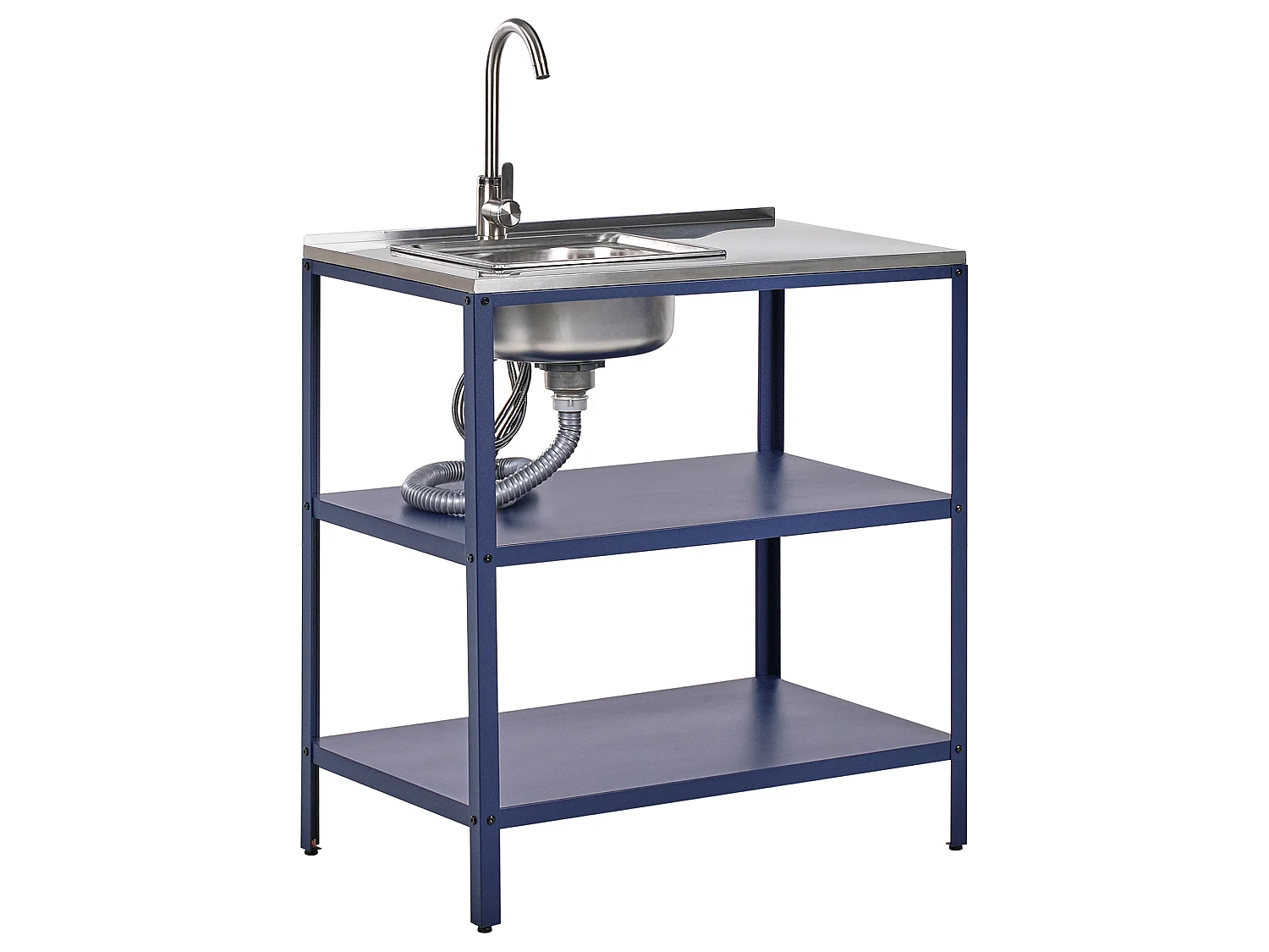 Ilot de cuisine extérieure avec évier VILAMA Bleu