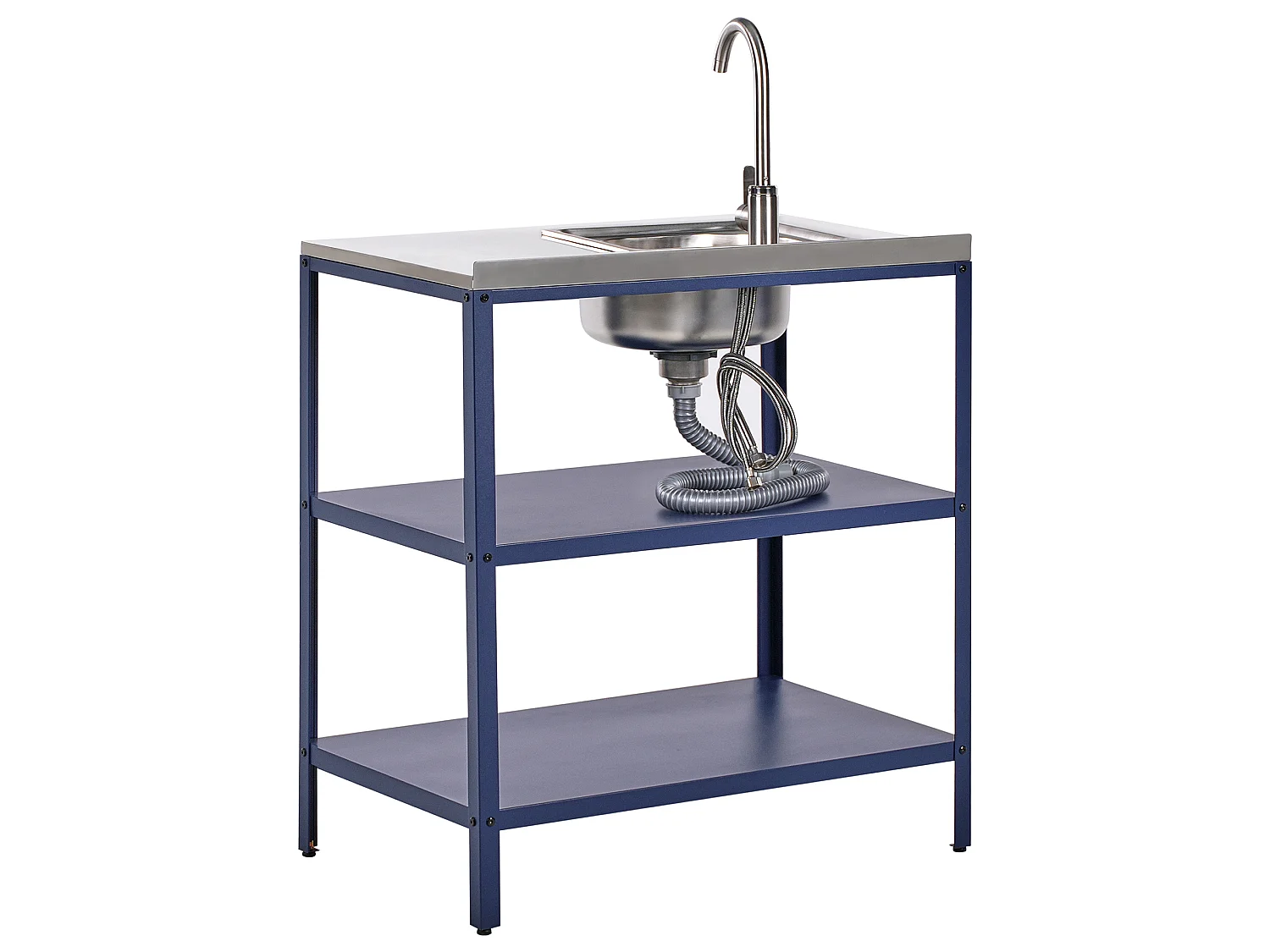 Ilot de cuisine extérieure avec évier VILAMA Bleu