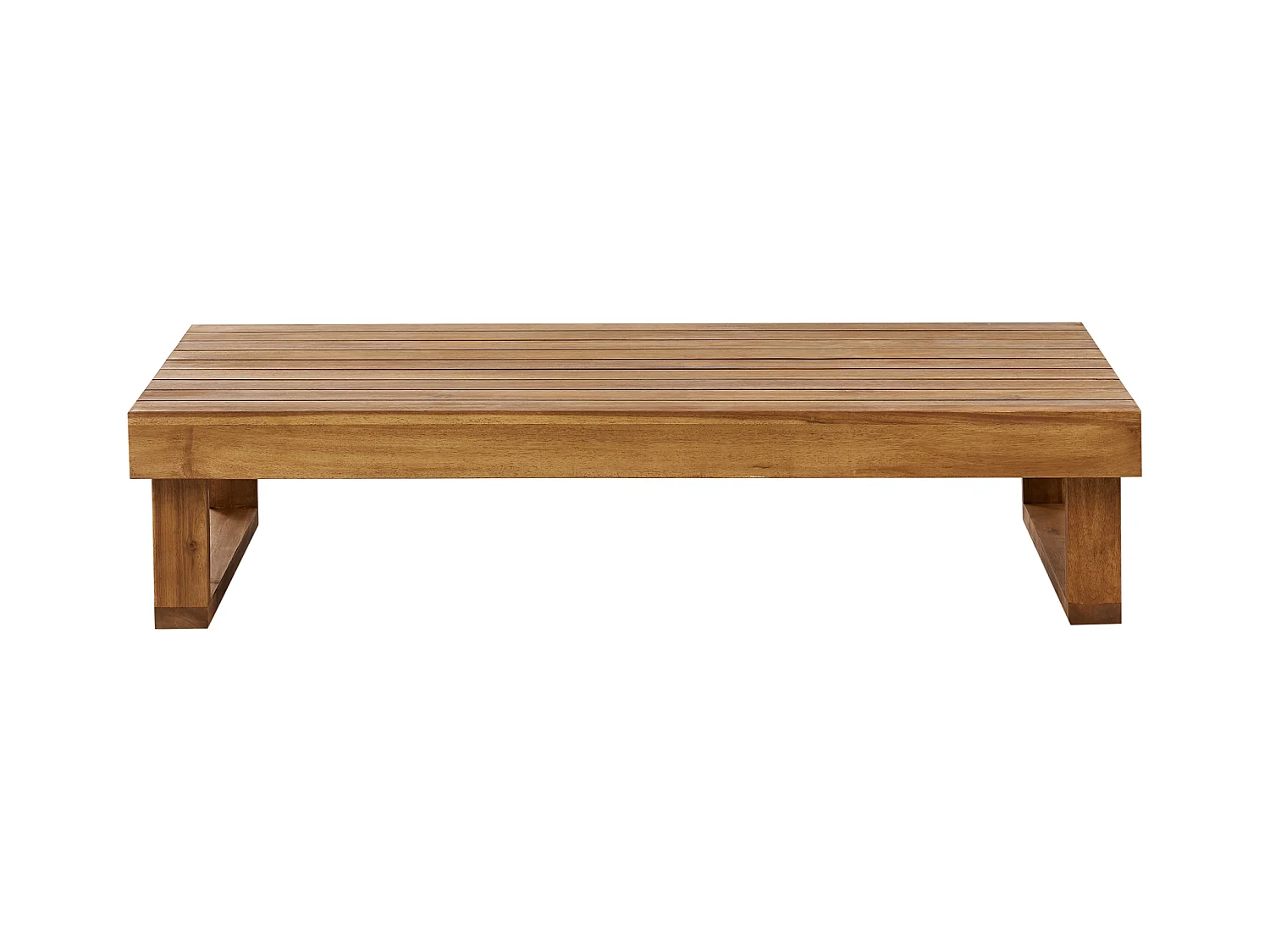 Table basse de jardin MARETTIMO 60 cm 110 cm Bois d'acacia certifié Marron