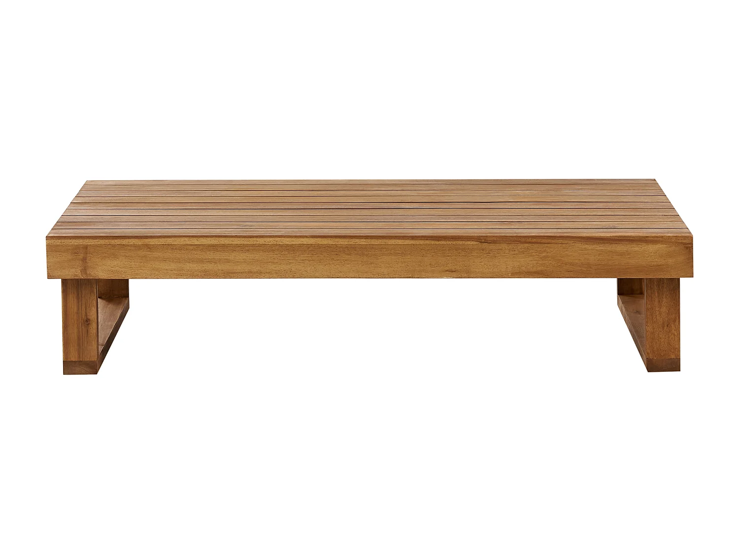 Table basse de jardin MARETTIMO 60 cm 110 cm Bois d'acacia certifié Marron