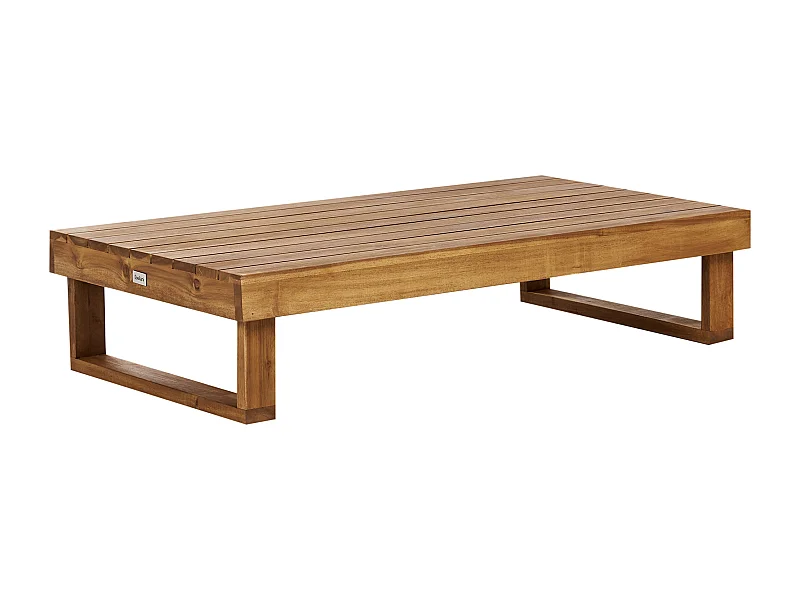 Table basse de jardin MARETTIMO 60 cm 110 cm Bois d\'acacia certifié Marron
