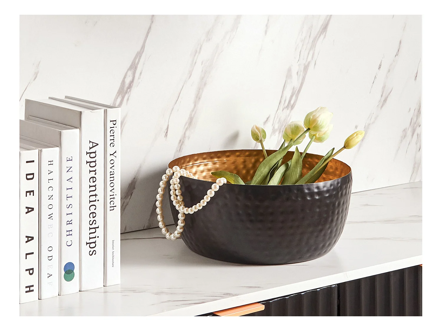 Bol décoratif BANHA Métal Noir