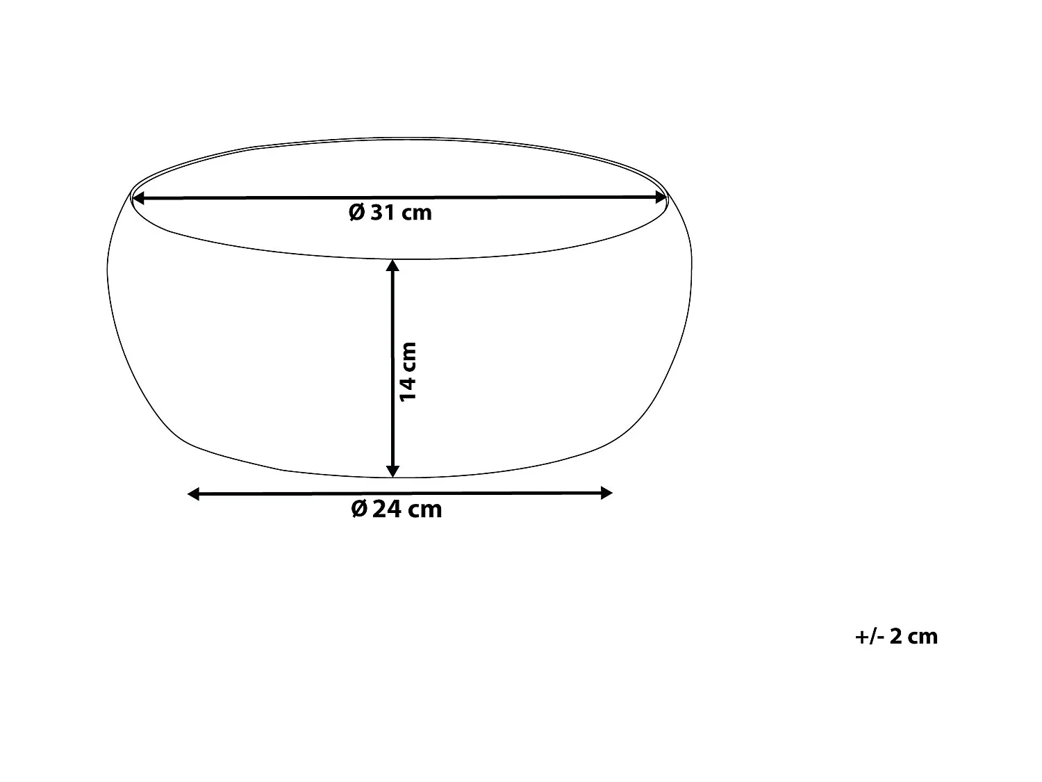 Bol décoratif BANHA Métal Noir
