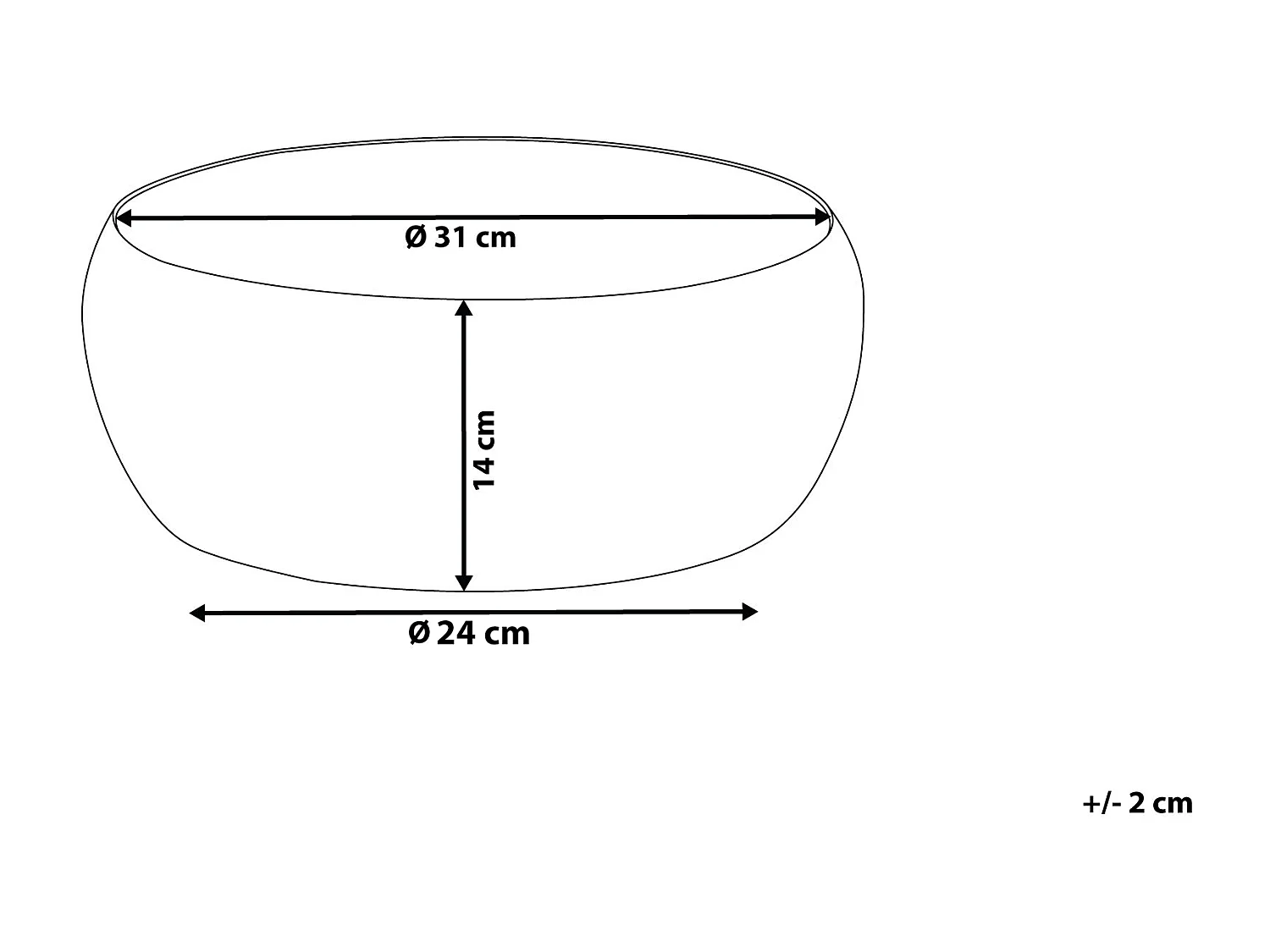 Cesto decorativo BANHA Metal Preto