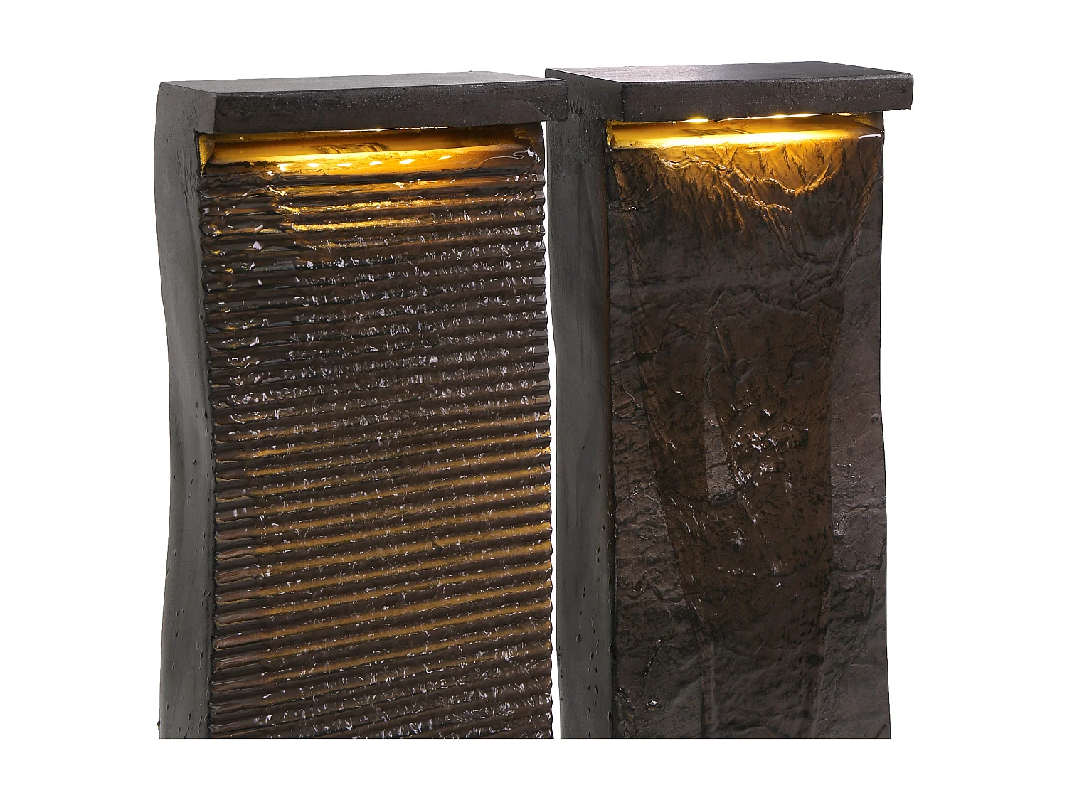 Fontaine de jardin SUNLINE LED Marron