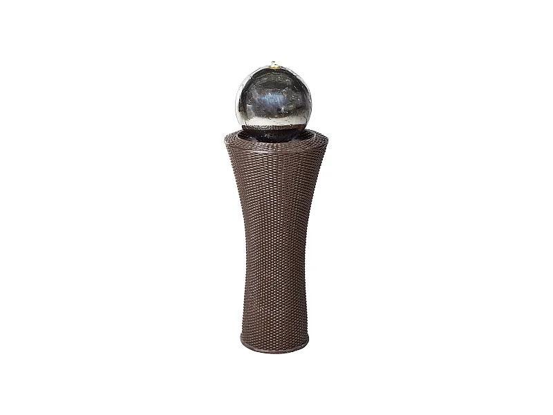 Gartenbrunnen mit LED braun ZENYATTA