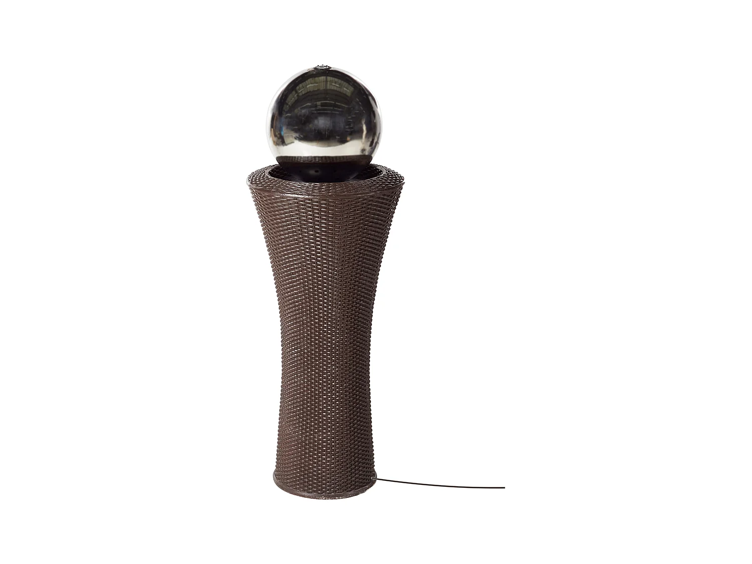 Fontaine de jardin ZENYATTA LED Marron