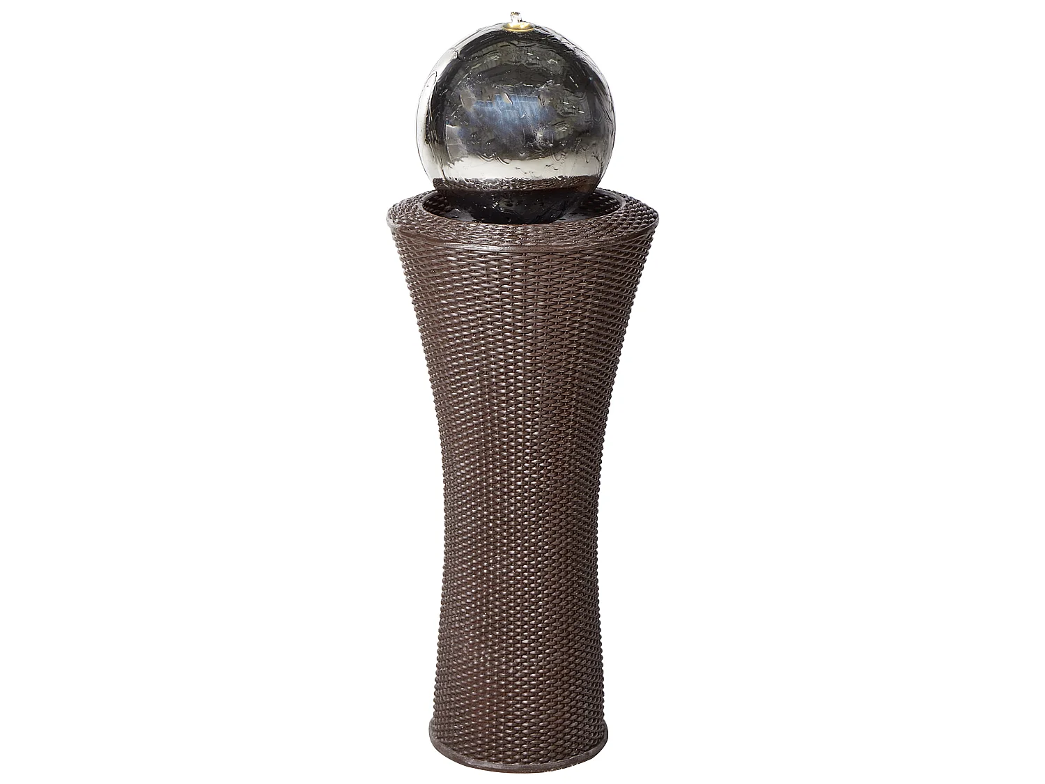 Gartenbrunnen mit LED braun ZENYATTA