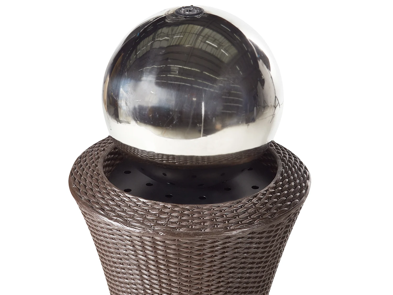 Gartenbrunnen mit LED braun ZENYATTA