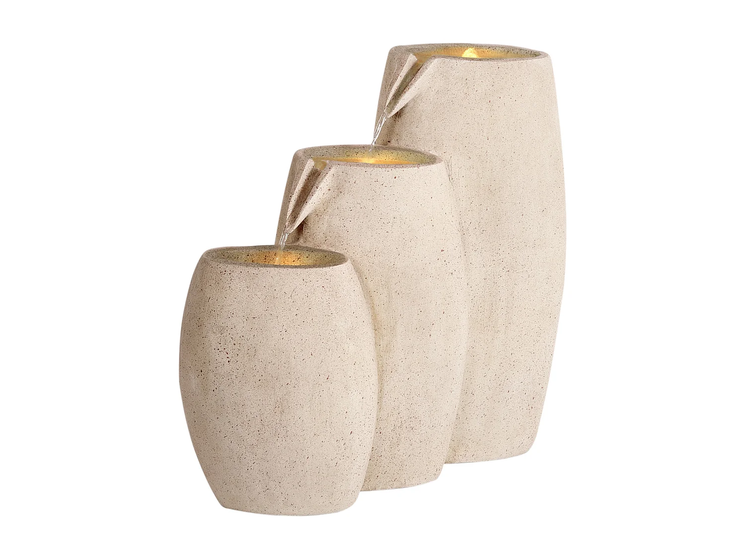 Fontaine de jardin ARKLE LED Beige