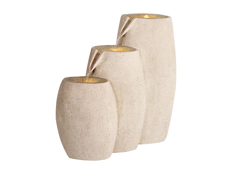 Fontaine de jardin ARKLE LED Beige