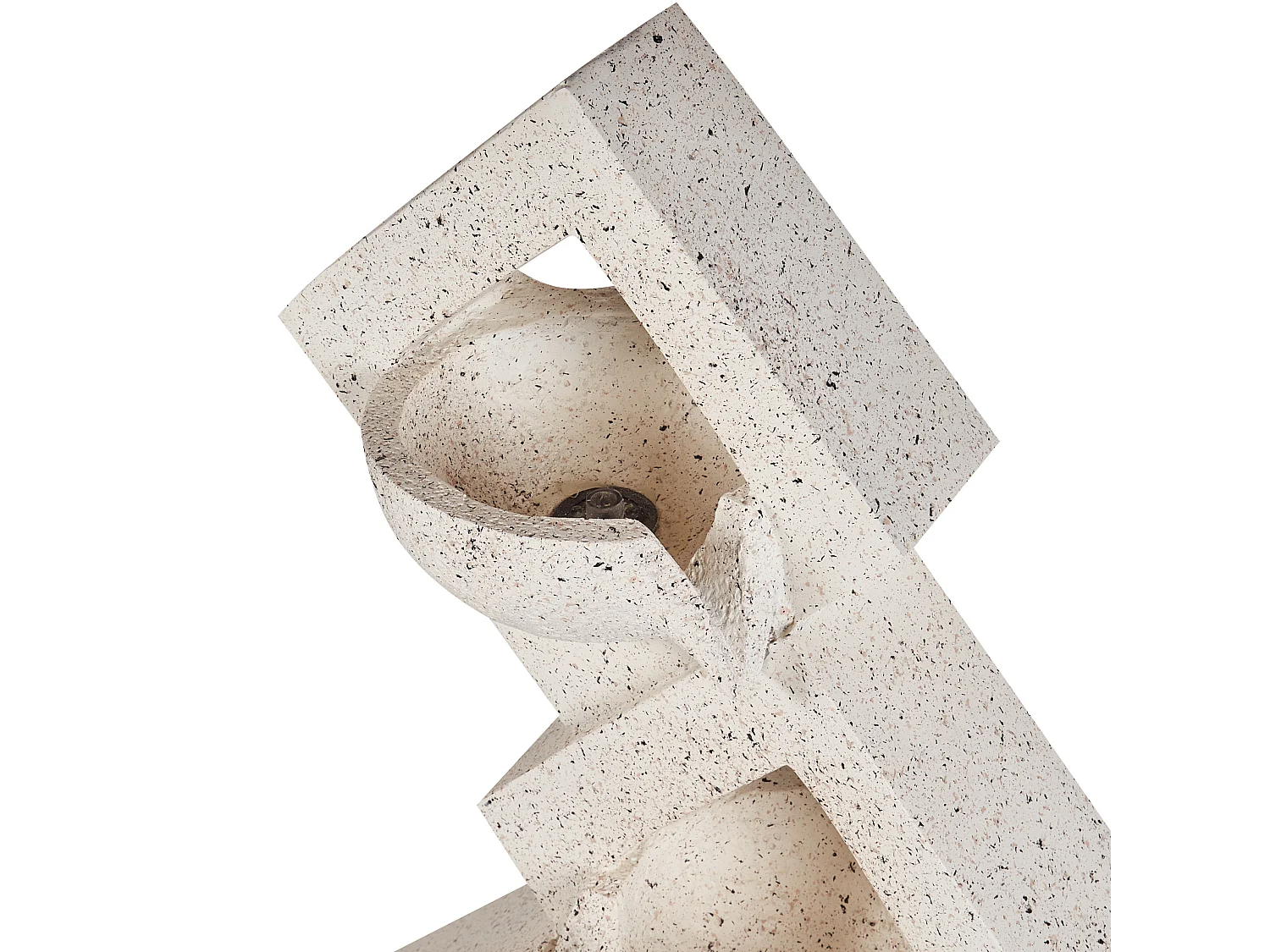 Garden Water Feature with LED Beige SHEGAR