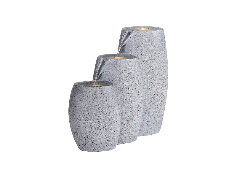 Gartenbrunnen mit LED grau ARKLE