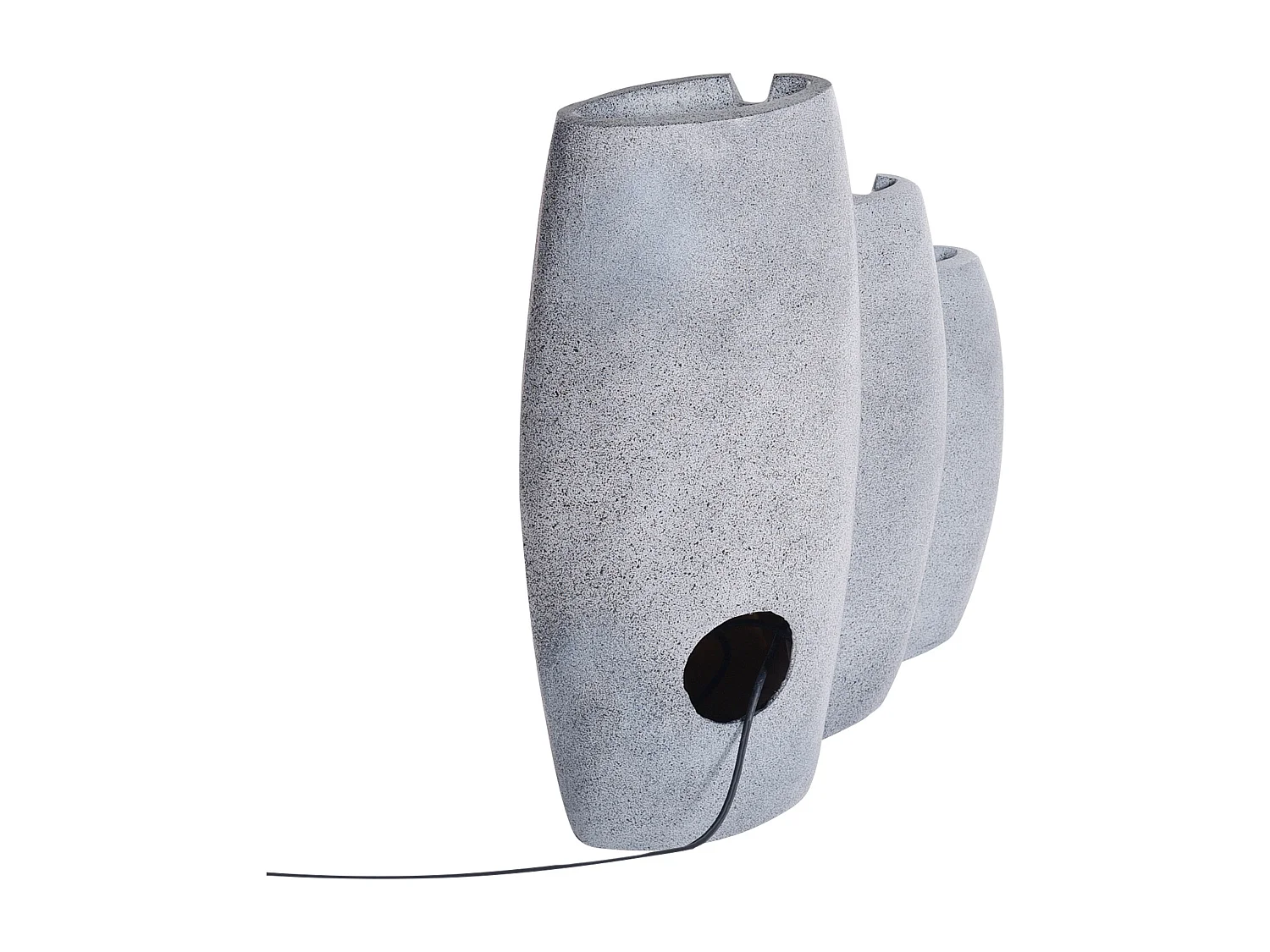 Gartenbrunnen mit LED grau ARKLE