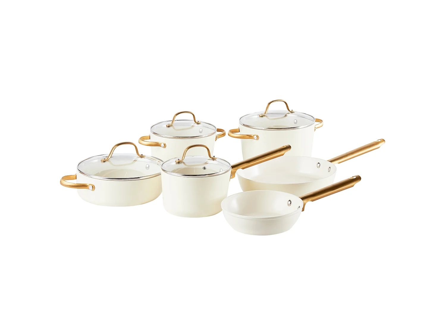10 Piece Cookware Set ELITE PRO Off-White