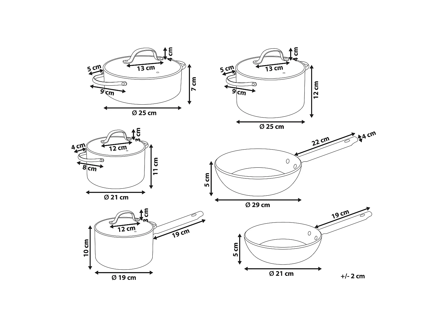 10 Piece Cookware Set ELITE PRO Off-White